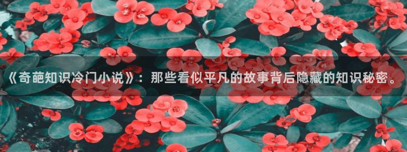 一点文学网站txt：《奇葩知识冷门小说》：那些看似平凡的故事背后隐藏的知识秘密。
